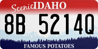 ID license plate 8B5214Q