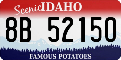 ID license plate 8B5215O