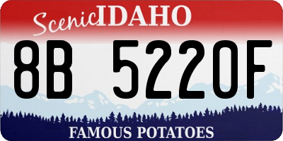 ID license plate 8B5220F