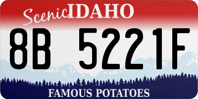 ID license plate 8B5221F