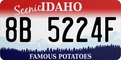 ID license plate 8B5224F