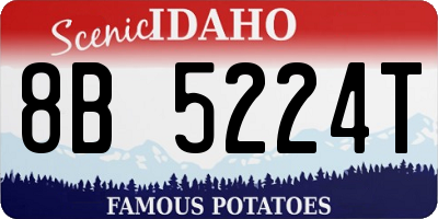 ID license plate 8B5224T