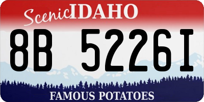 ID license plate 8B5226I