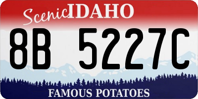 ID license plate 8B5227C