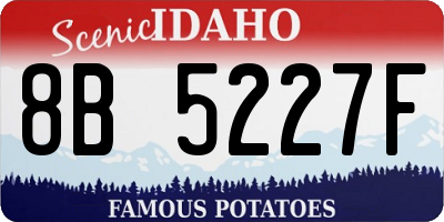 ID license plate 8B5227F