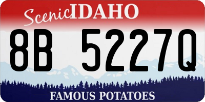 ID license plate 8B5227Q