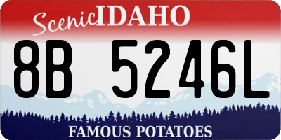 ID license plate 8B5246L