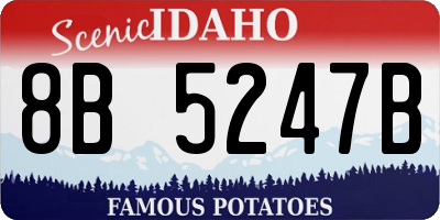 ID license plate 8B5247B