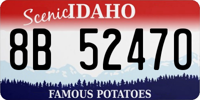 ID license plate 8B5247O