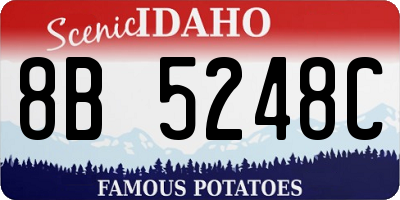 ID license plate 8B5248C