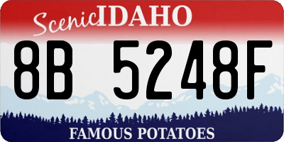 ID license plate 8B5248F
