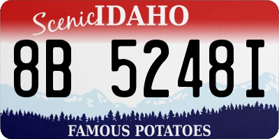 ID license plate 8B5248I