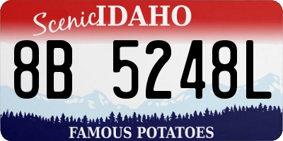 ID license plate 8B5248L