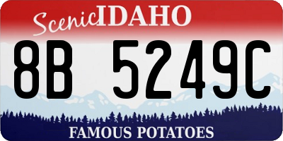 ID license plate 8B5249C