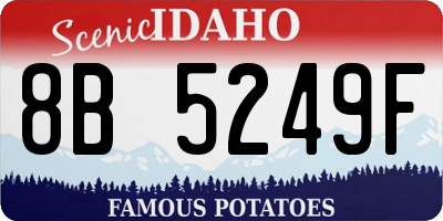 ID license plate 8B5249F