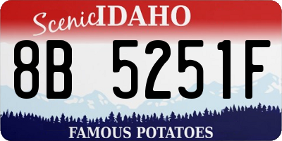 ID license plate 8B5251F