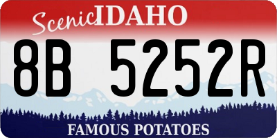 ID license plate 8B5252R