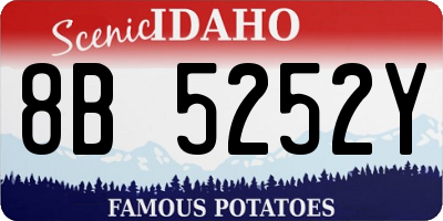 ID license plate 8B5252Y