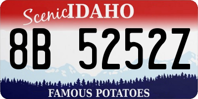 ID license plate 8B5252Z