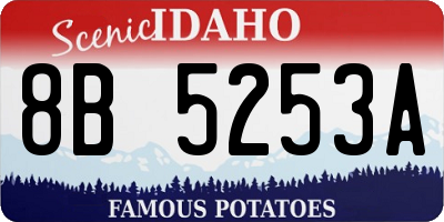 ID license plate 8B5253A