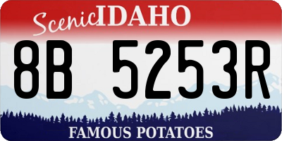 ID license plate 8B5253R