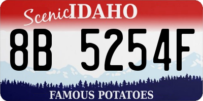 ID license plate 8B5254F