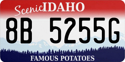 ID license plate 8B5255G