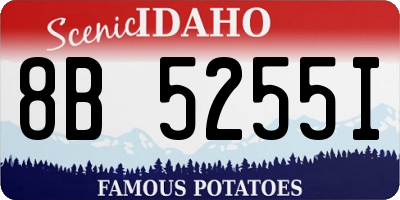 ID license plate 8B5255I