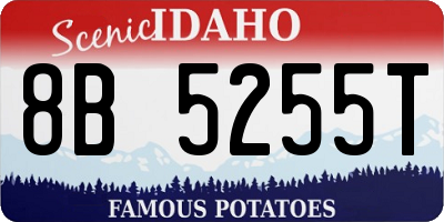 ID license plate 8B5255T