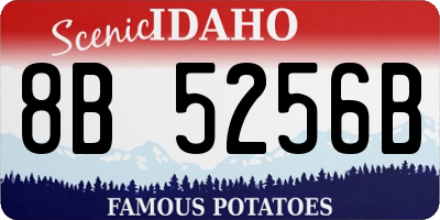 ID license plate 8B5256B
