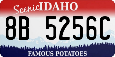 ID license plate 8B5256C