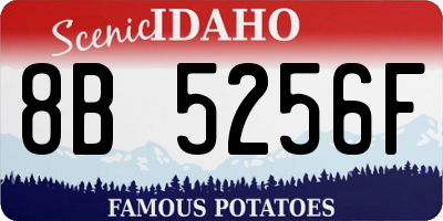 ID license plate 8B5256F