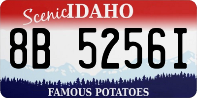ID license plate 8B5256I