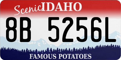 ID license plate 8B5256L
