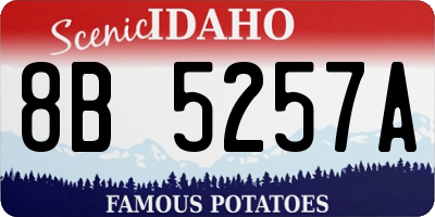ID license plate 8B5257A