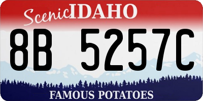 ID license plate 8B5257C