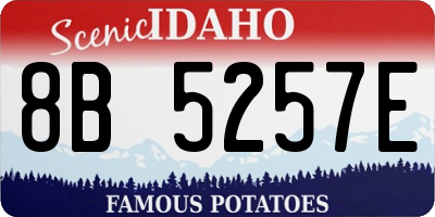 ID license plate 8B5257E