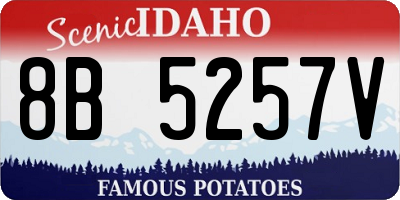 ID license plate 8B5257V