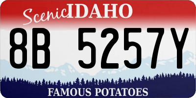 ID license plate 8B5257Y