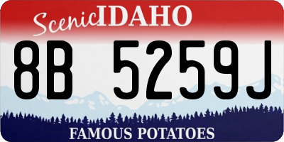 ID license plate 8B5259J