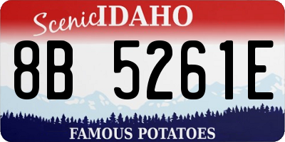 ID license plate 8B5261E