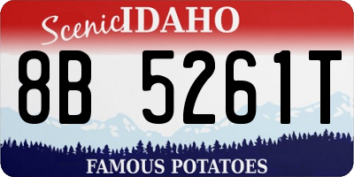 ID license plate 8B5261T