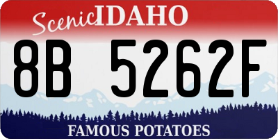 ID license plate 8B5262F