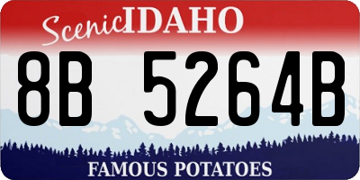 ID license plate 8B5264B