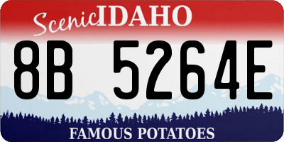 ID license plate 8B5264E