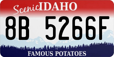 ID license plate 8B5266F