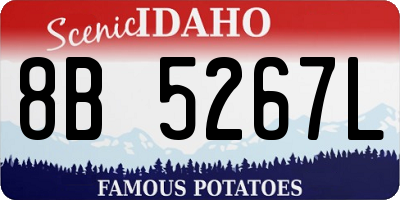 ID license plate 8B5267L