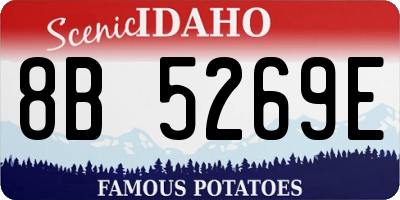 ID license plate 8B5269E