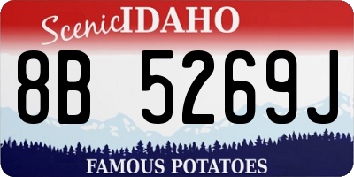 ID license plate 8B5269J