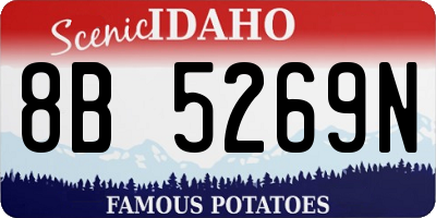 ID license plate 8B5269N
